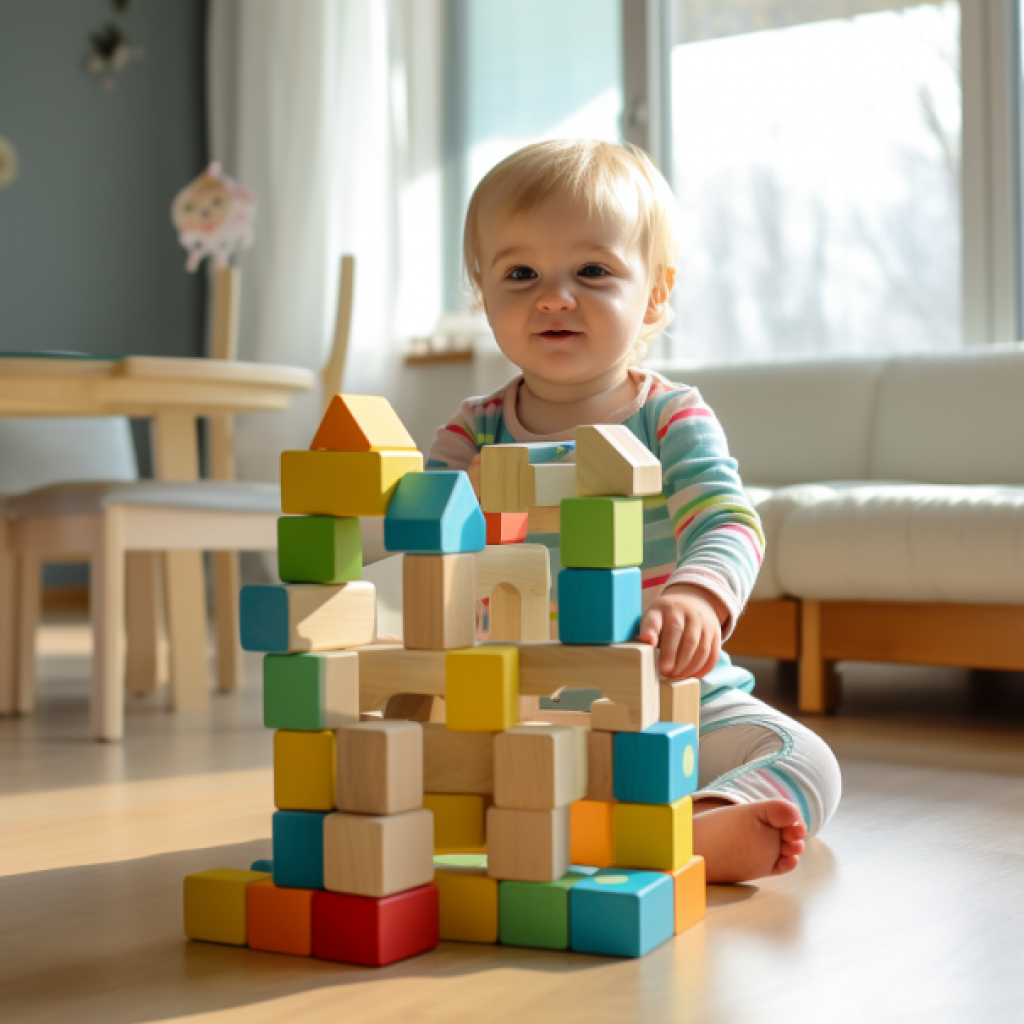 Building blocks for 1-year-olds