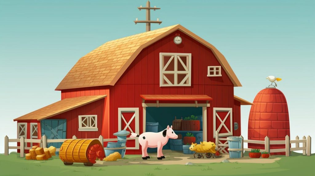 Farm animal playset