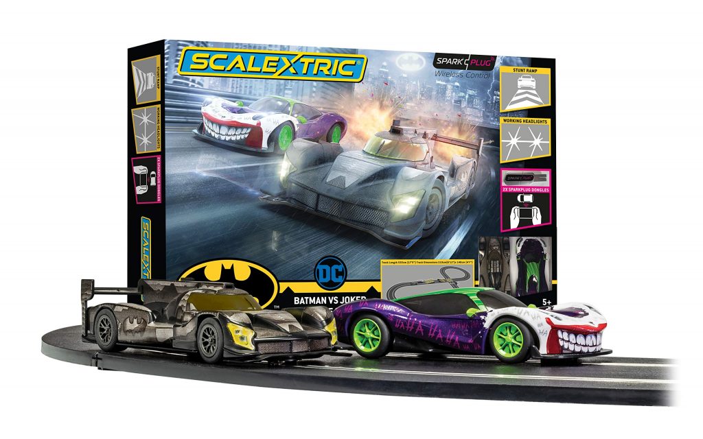 Scalextric Spark Plug - Batman vs Joker Slot Car Racing Set Single